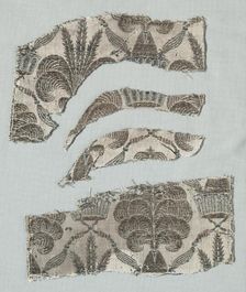 Silk Fragments, 1360-1399. Creator: Unknown