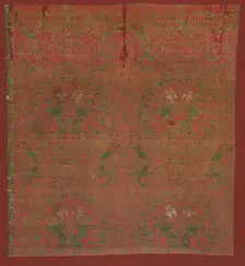 Silk Fragments, 13th century. Creator: Unknown