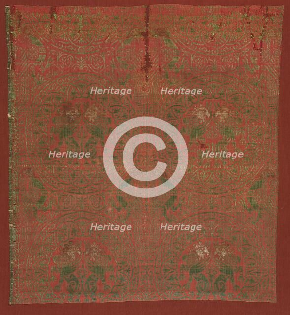 Silk Fragments, 13th century. Creator: Unknown.