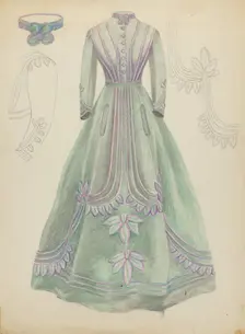 Silk Gown, c. 1936. Creator: Tabea Hosier