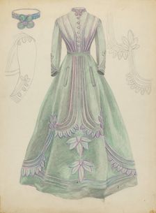 Silk Gown, c. 1936. Creator: Tabea Hosier