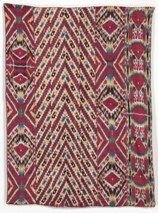 Silk Ikat Wall Hanging (#333), third quarter of the 1800s. Creator: Unknown