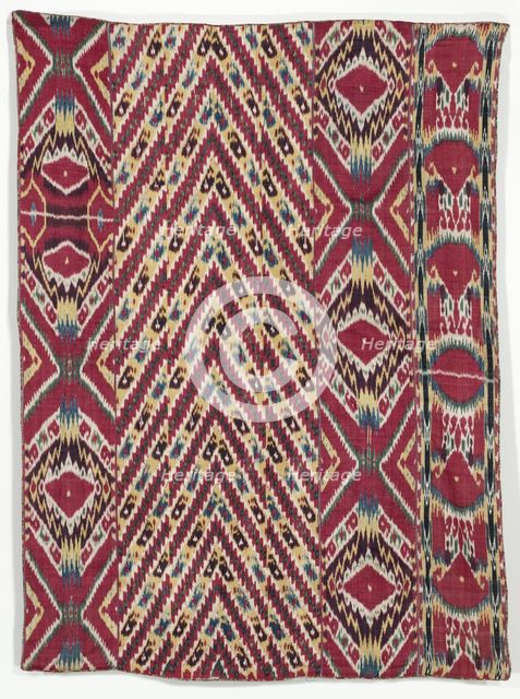 Silk Ikat Wall Hanging (#333), third quarter of the 1800s. Creator: Unknown.