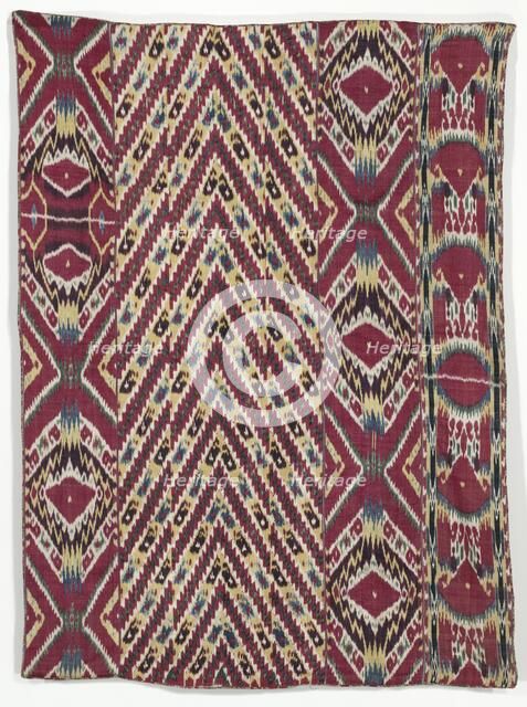 Silk Ikat Wall Hanging (#333), third quarter of the 1800s. Creator: Unknown.