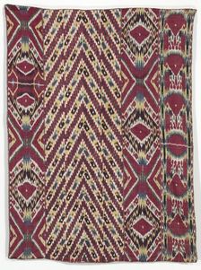 Silk Ikat Wall Hanging (#333), third quarter of the 1800s. Creator: Unknown