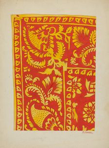 Silk Kerchief, c. 1937. Creator: Percival Jenner