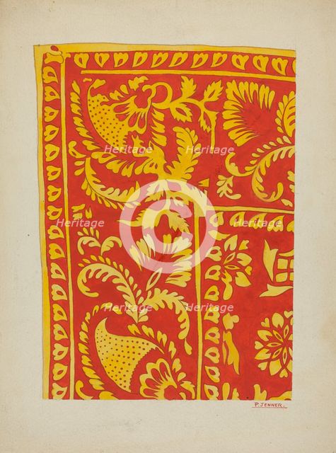 Silk Kerchief, c. 1937. Creator: Percival Jenner.