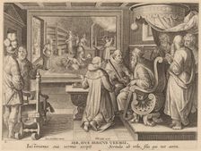 Silk Manufacture: pl.8, c. 1580/1590. Creator: Theodoor Galle