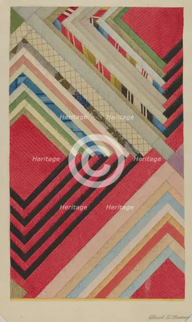 Silk Quilt, c. 1941. Creator: Elbert S. Mowery.