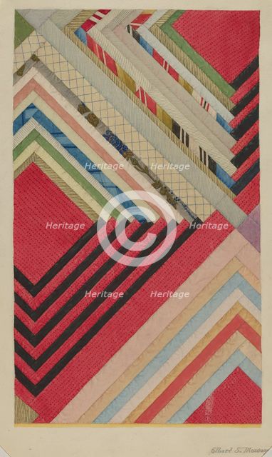 Silk Quilt, c. 1941. Creator: Elbert S. Mowery.