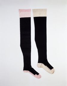 Silk stockings worn by Queen Victoria, post 1861