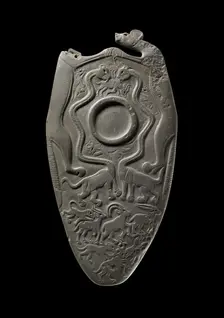 Siltstone palette (The Two Dog Palette), Predynastic - Early Dynastic, c3300 - 3100 BC
