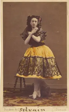 Silvain ballerina, 1862-1866. Creator: Disdéri & Cie.