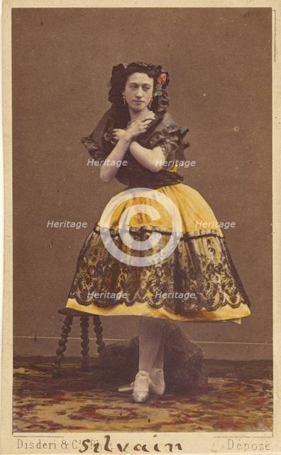 Silvain ballerina, 1862-1866. Creator: Disdéri & Cie..