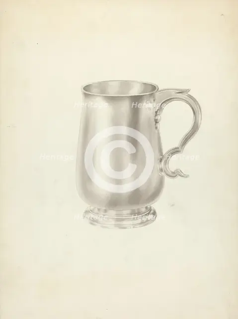 Silver Mug, 1935/1942. Creator: Unknown.