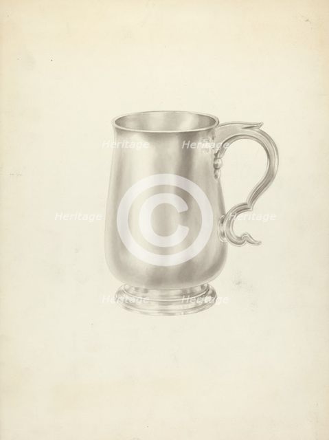 Silver Mug, 1935/1942. Creator: Unknown.