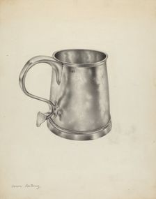 Silver Mug, 1935/1942. Creator: Aaron Fastovsky