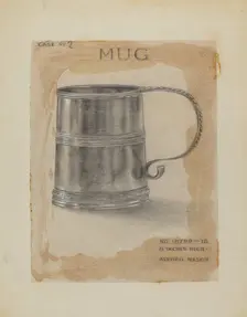 Silver Mug, 1935/1942. Creator: Alfred Nason