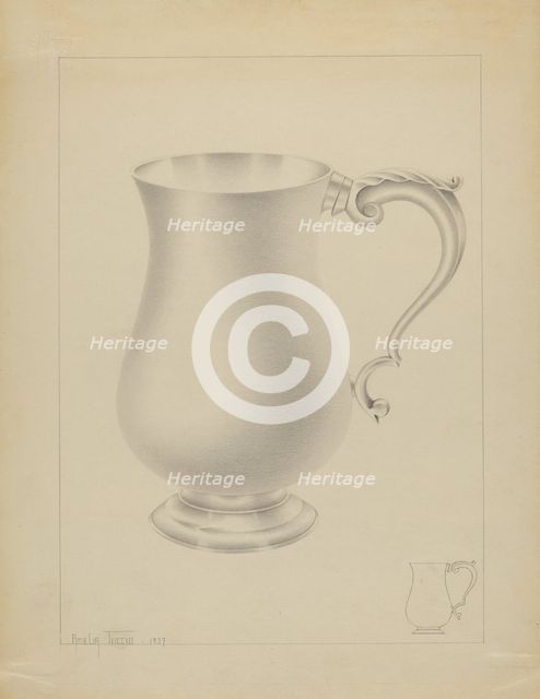Silver Mug, 1935/1942. Creator: Amelia Tuccio.