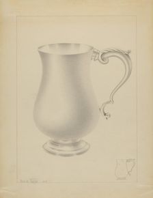 Silver Mug, 1935/1942. Creator: Amelia Tuccio