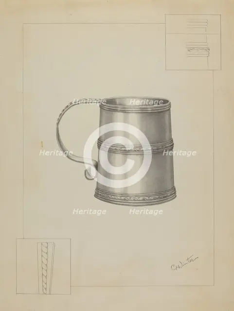 Silver Mug, 1935/1942. Creator: Charlotte Winter.