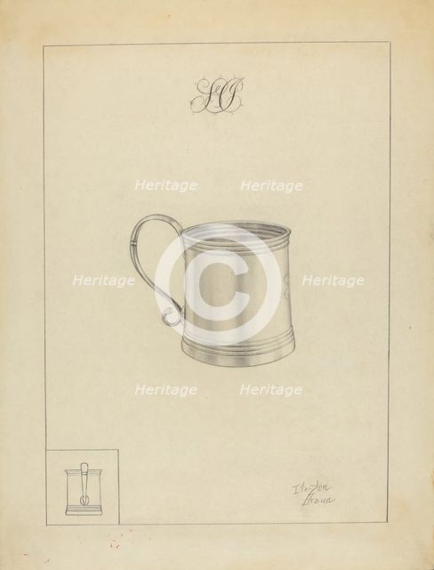 Silver Mug, 1935/1942. Creator: Clayton Braun.