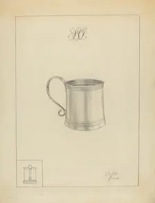 Silver Mug, 1935/1942. Creator: Clayton Braun