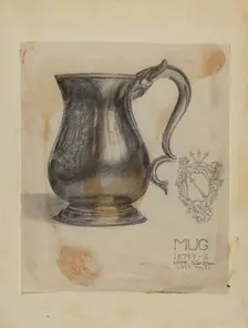 Silver Mug, 1935/1942. Creator: Herman Bader