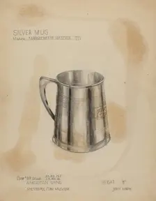 Silver Mug, 1935/1942. Creator: John Garay