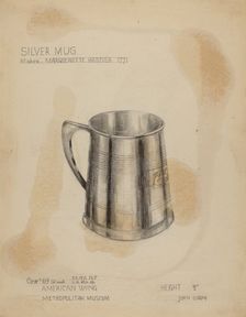 Silver Mug, 1935/1942. Creator: John Garay