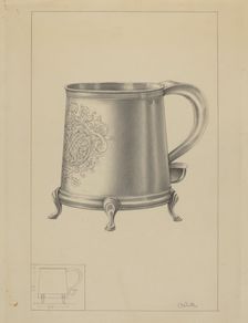 Silver Mug, 1935/1942. Creator: Simon Weiss