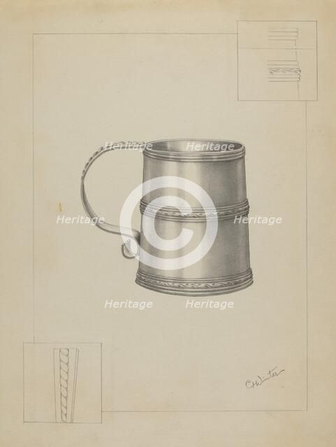 Silver Mug, 1935/1942. Creator: Charlotte Winter.