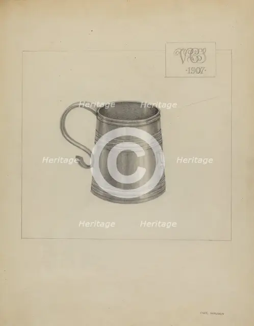 Silver Mug, 1936. Creator: Charles Garjian.