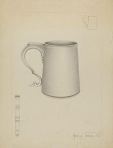Silver Mug, 1936. Creator: Amelia Tuccio