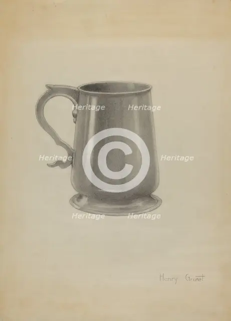 Silver Mug, 1936. Creator: Henry Granet.