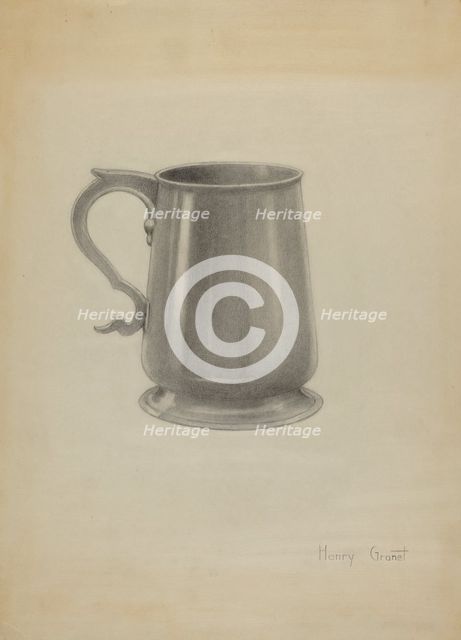 Silver Mug, 1936. Creator: Henry Granet.
