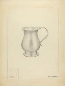 Silver Mug, c. 1936. Creator: Vincent Carano