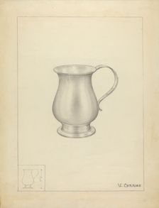 Silver Mug, c. 1936. Creator: Vincent Carano