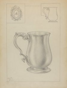 Silver Mug, c. 1936. Creator: Clayton Braun