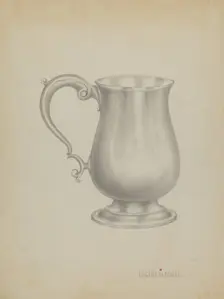 Silver Mug, c. 1936. Creator: Eugene La Foret