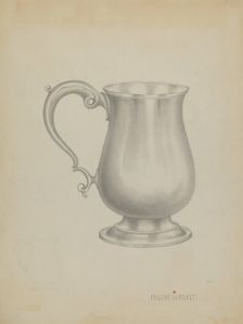 Silver Mug, c. 1936. Creator: Eugene La Foret