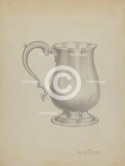 Silver Mug, c. 1936. Creator: Eugene La Foret.