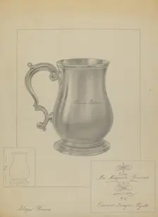 Silver Mug, c. 1936. Creator: Filippo Porreca