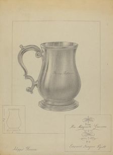Silver Mug, c. 1936. Creator: Filippo Porreca