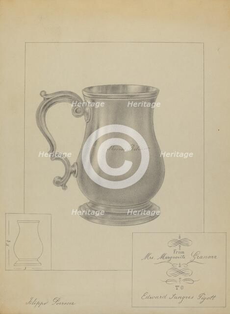 Silver Mug, c. 1936. Creator: Filippo Porreca.