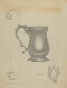 Silver Mug, c. 1936. Creator: Hans Westendorff