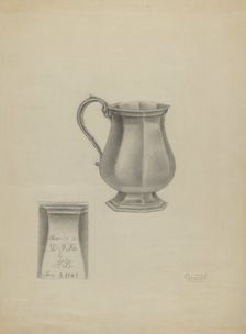 Silver Mug, c. 1936. Creator: Henry Granet