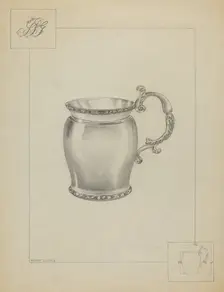 Silver Mug, c. 1936. Creator: Hester Duany
