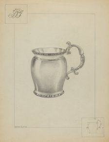 Silver Mug, c. 1936. Creator: Hester Duany