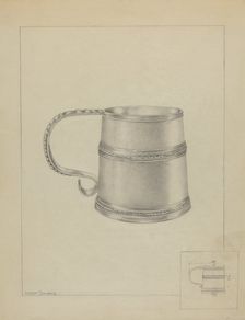 Silver Mug, c. 1936. Creator: Hester Duany